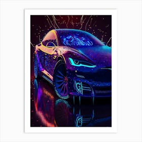 Tesla Model S Art Print