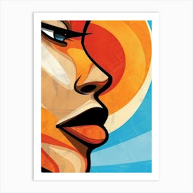 Face Of A Woman 91 Art Print