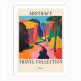 Abstract Travel Collection Poster Guyana 2 Art Print