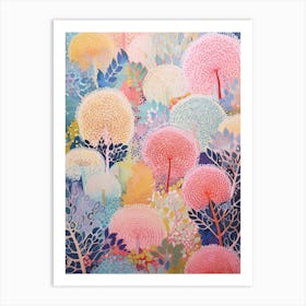 Whimsical Floral Garden Art Print