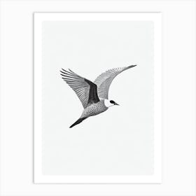Canada Goose B&W Pencil Drawing 2 Bird Art Print