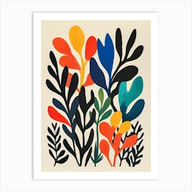 Colorful Leaves Art Print