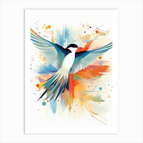 Bird Painting Collage Common Tern 3 Art Print