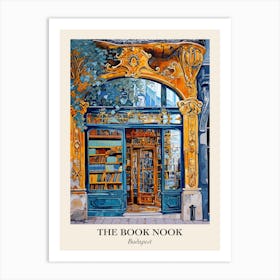 Budapest Book Nook Bookshop 4 Poster Art Print