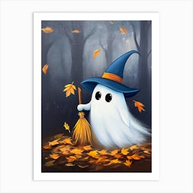 Ghost In The Woods Art Print