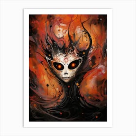 Spooky Halloween abstraction Art Print