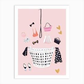 Basket Of Clothes 8 Art Print