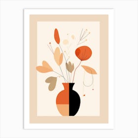 Abstract Floral Print Art Print