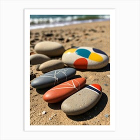 Painted Pebbles Art Print