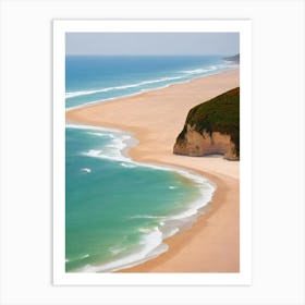 Odeceixe Beach Algarve Portugal Monet Style Art Print