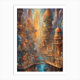 Fantasy City 1 Art Print