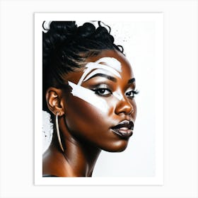 Mural Photo Of Beautiful Black Woman 3 Art Print