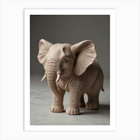 Elephant Figurine Art Print