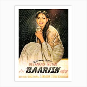 Bollywood Movie Poster, Baarish, Young Woman Art Print