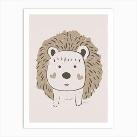 Cute Hedgehog Art Print