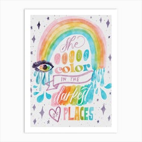 She Finds Color Art Print