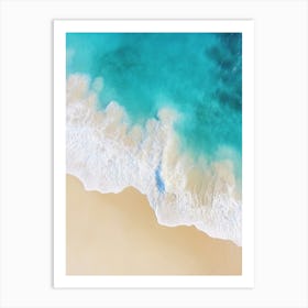 Aerial View Of A Beach 68 Art Print