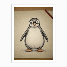 Penguin 6 Art Print