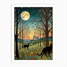 William Morris Witches In The Forest Art Print