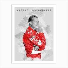 Michael Schumacher Drawing Street Art Art Print