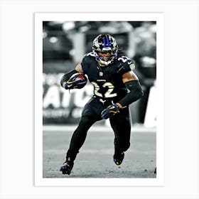 Derrick Henry Baltimore Ravens Art Print