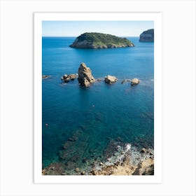 View at Cap Prim, Mediterranean coast in Jávea Art Print