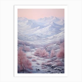 Dreamy Winter Painting Denali National Park United States 1 Art Print