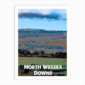North Wessex Downs, AONB, Area of Outstanding Natural Beauty, National Park, Nature, Countryside, Wall Print, Art Print