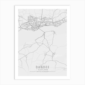 Dundee City Map Art Print