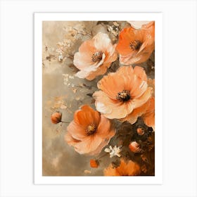 Orange Poppies Art Print