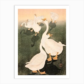Geese, Ohara Koson Art Print