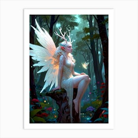 Fairy In The Forest 6 Art Print