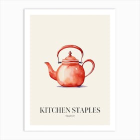 Kitchen Staples Teapot 1 Art Print