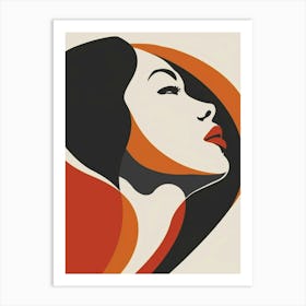 Woman'S Face 133 Art Print