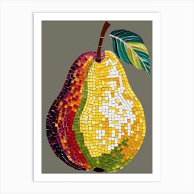 Mosaic Pear 1 Art Print