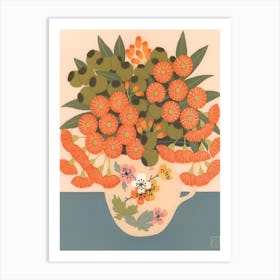 Flowers In A Cup Art Print