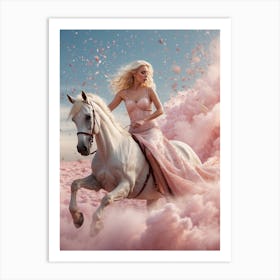 Pink Horse Art Print