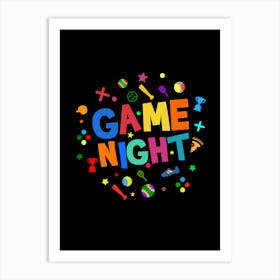 Game Night Art Print