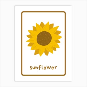 Sunflower Flower Art Print