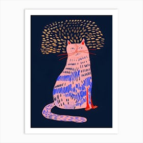 Cat With A Hat Art Print