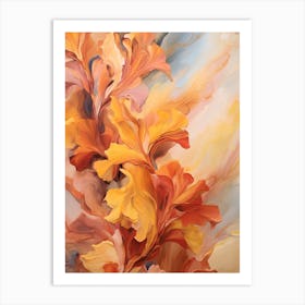 Fall Flower Painting Snapdragon 3 Art Print