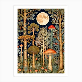 William Morris Mushroom Forest Art Print