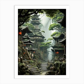 Asian Village 3 Art Print