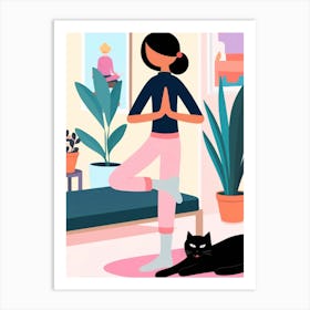 Yoga And Meditation Art Print