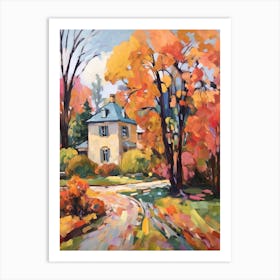 Autumn Gardens Painting Longue Vue House And Gardens Usa 2 Art Print