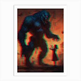 Monster In The Sky Art Print