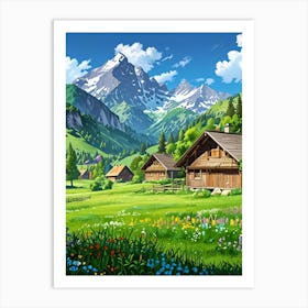 Alpine Village 5 Art Print