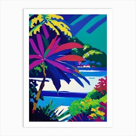 Seychelles Seychelles Colourful Painting Tropical Destination Art Print