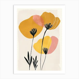 Yellow Poppies Art Print