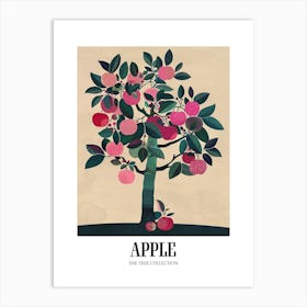 Apple Tree Colourful Illustration 3 Poster Art Print